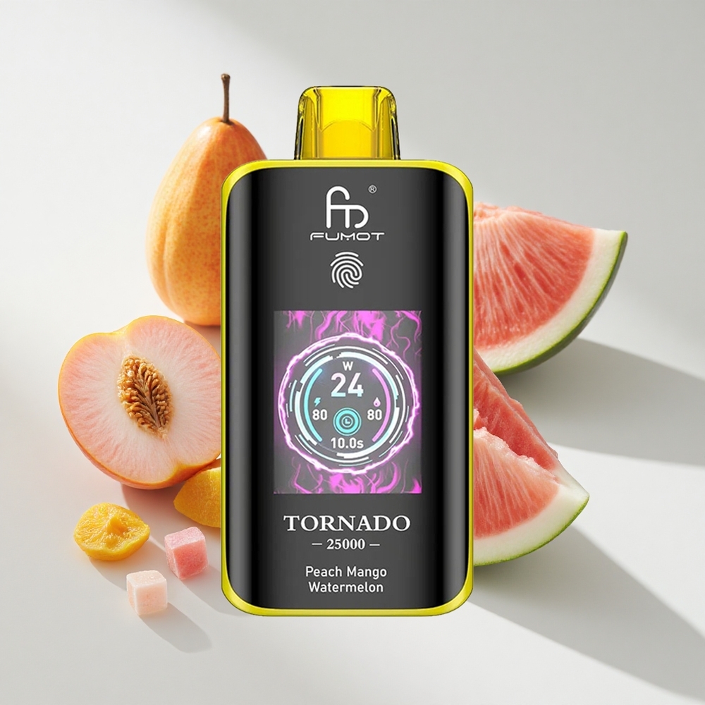 Fumot Tornado 25000 Peach Mango Watermelon HD Screen