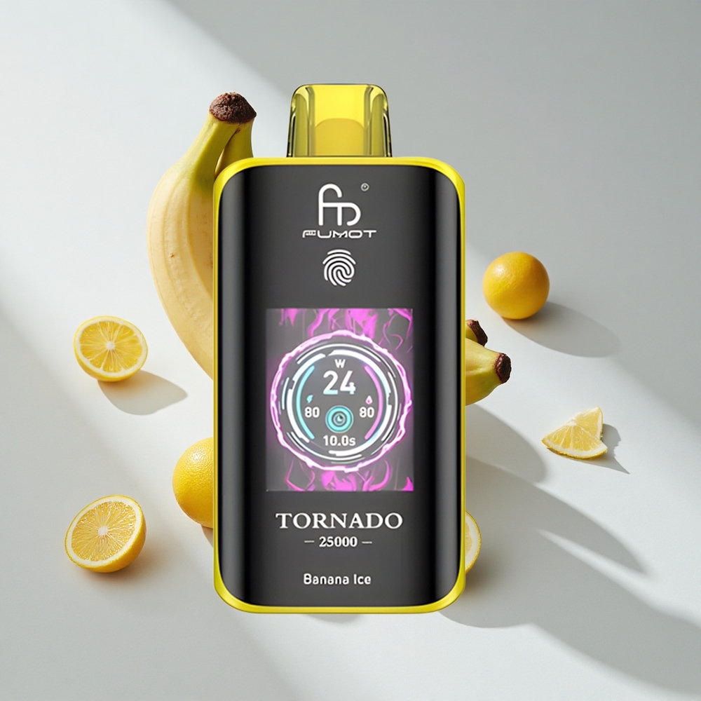 Fumot Tornado 25000 Puffs Banana Ice HD Screen