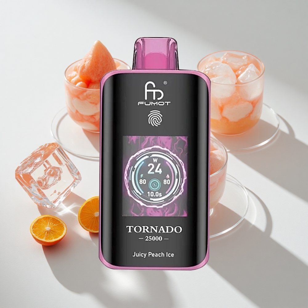Fumot Tornado 25000 Puffs Juicy Peach Ice Disposable Vape