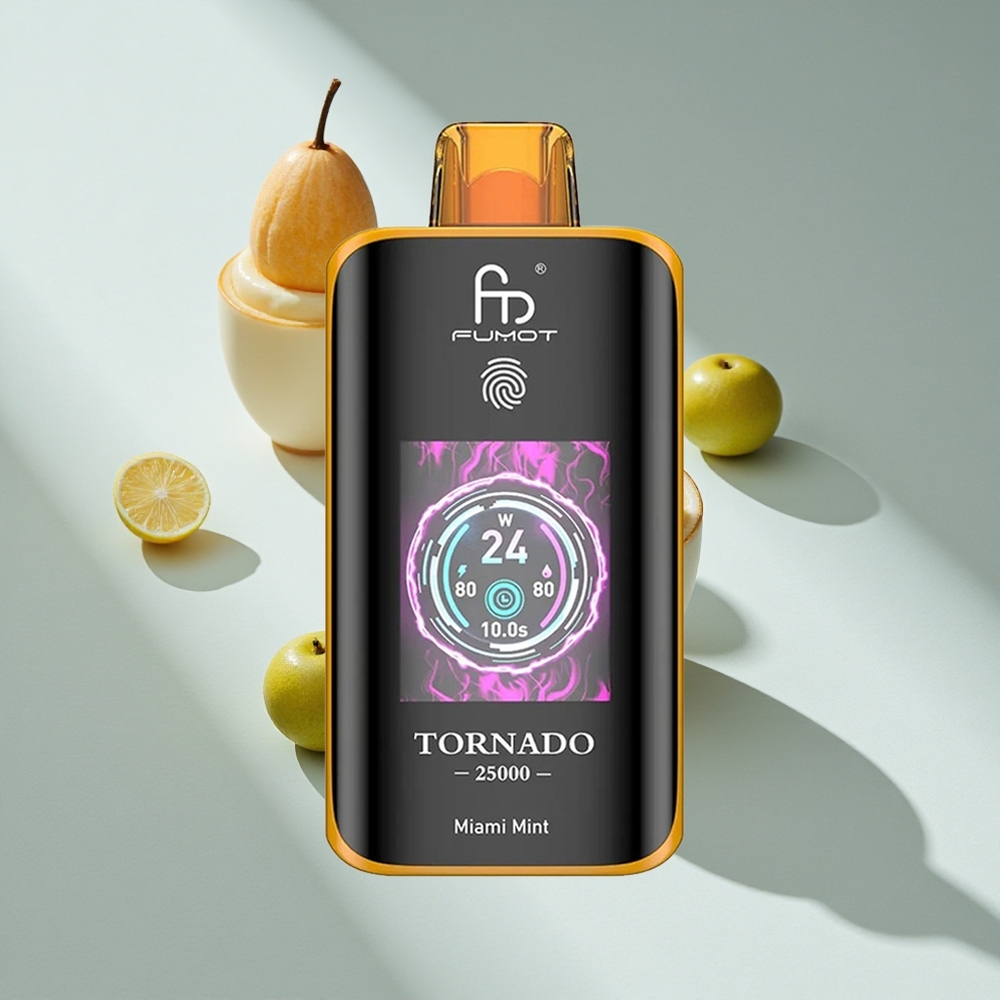 Fumot Tornado 25000 Puffs Miami Mint HD Screen