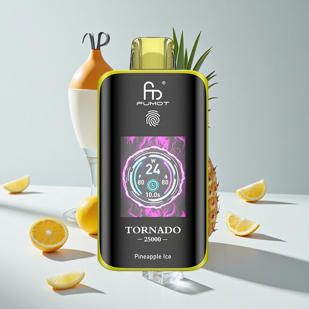 Fumot Tornado 25000 Puffs Pineapple Ice HD Screen