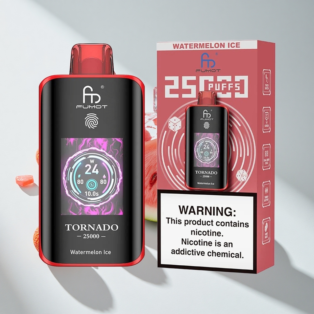 Fumot Tornado 25000 Puffs Watermelon Ice HD Screen