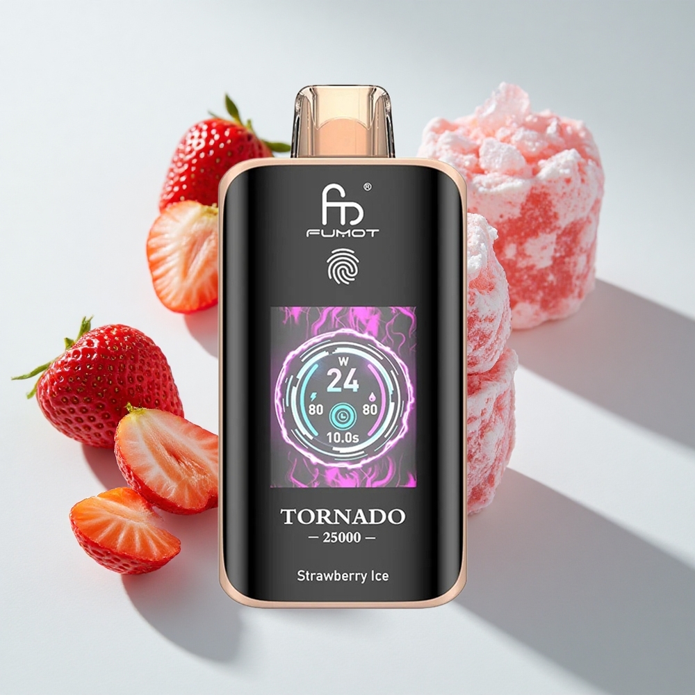 Fumot Tornado 25000 Strawberry Ice HD Screen