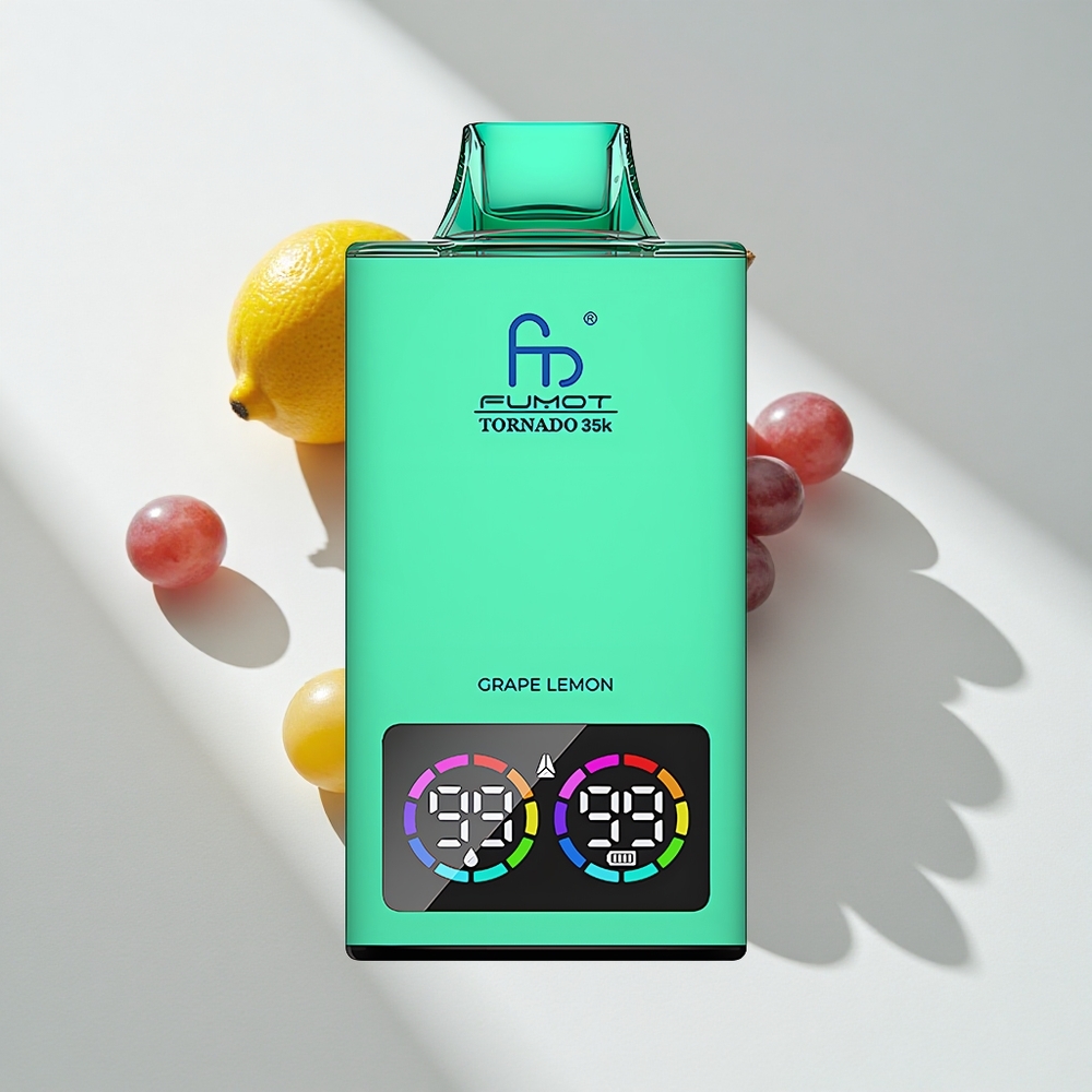 Fumot Tornado 25000 Puffs Dual Mesh Grape Lemon Disposable Vape