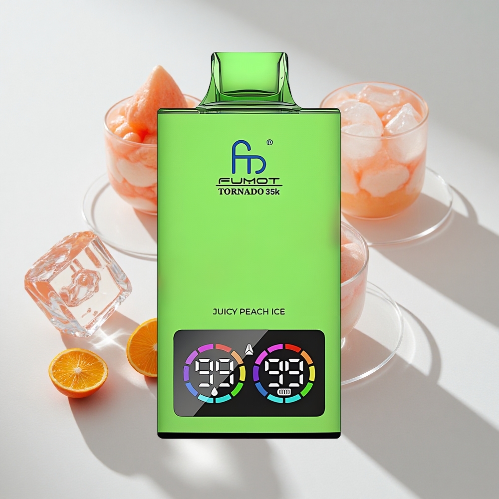 Fumot Tornado 35K Puffs Dual Mesh 35000 Juicy Peach Ice Disposable Vape