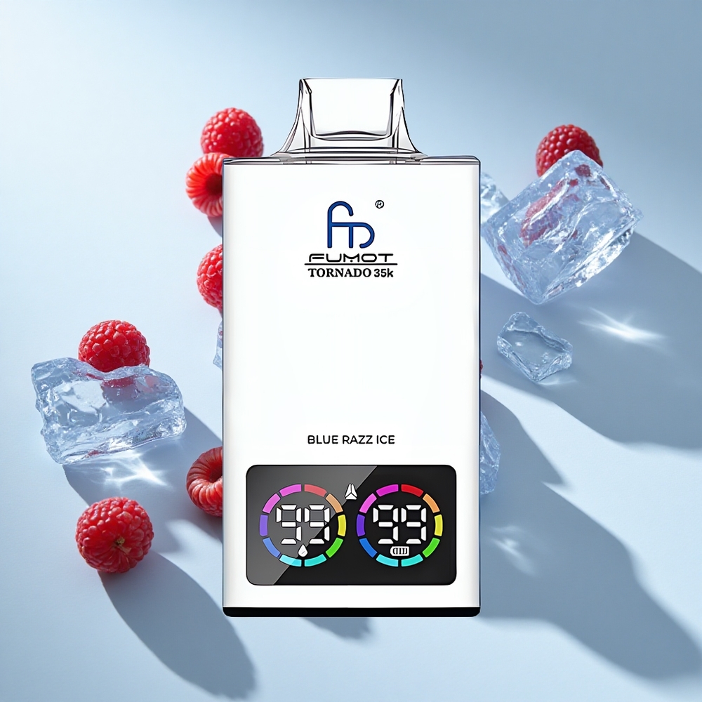 Fumot Tornado 35K Puffs Dual Mesh Disposable Vape Blue Razz Ice