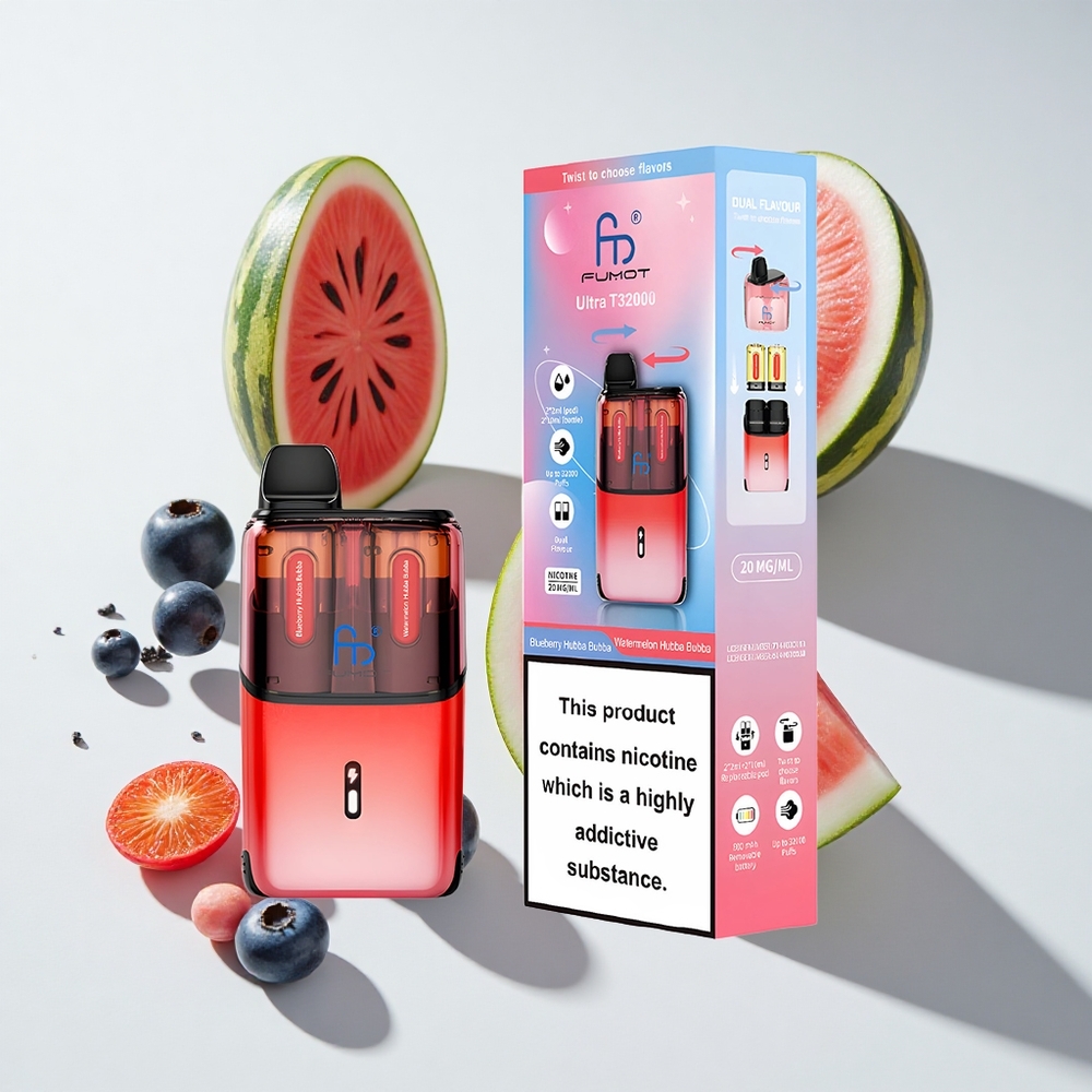 Fumot Ultra T32000 24ml Blueberry Hubba Bubba - Watermelon Hubba Bubba