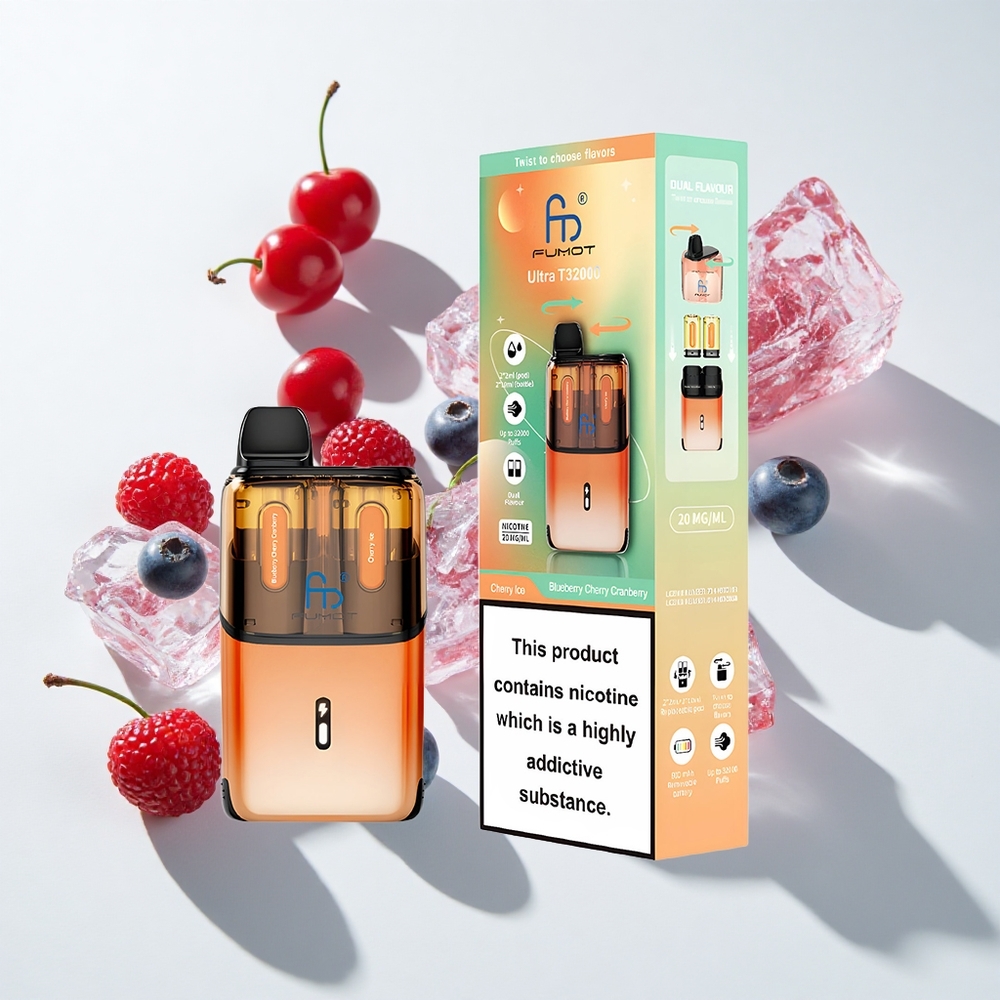 Fumot Ultra T32000 24ml Disposable Vape Blueberry Cherry Cranberry