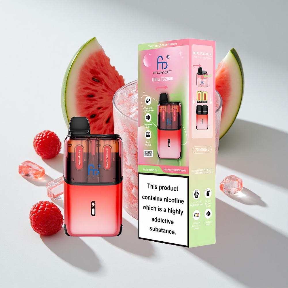 Fumot Ultra T32000 24ml Disposable Vape Watermelon Ice - Raspberry Watermelon