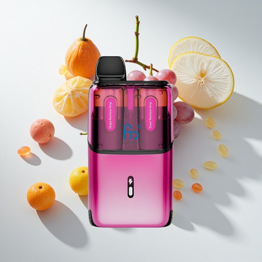 Fumot Ultra T32000 24ml Grape Rainbow Drops Disposable Vape